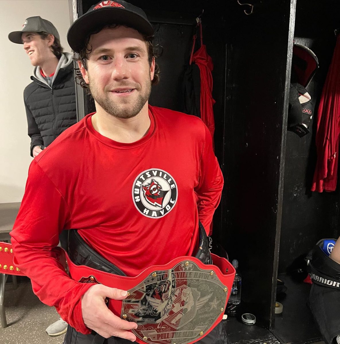 Scoring the GWG in a ten round shootout gets Ty the belt 🧹🧹🧹
